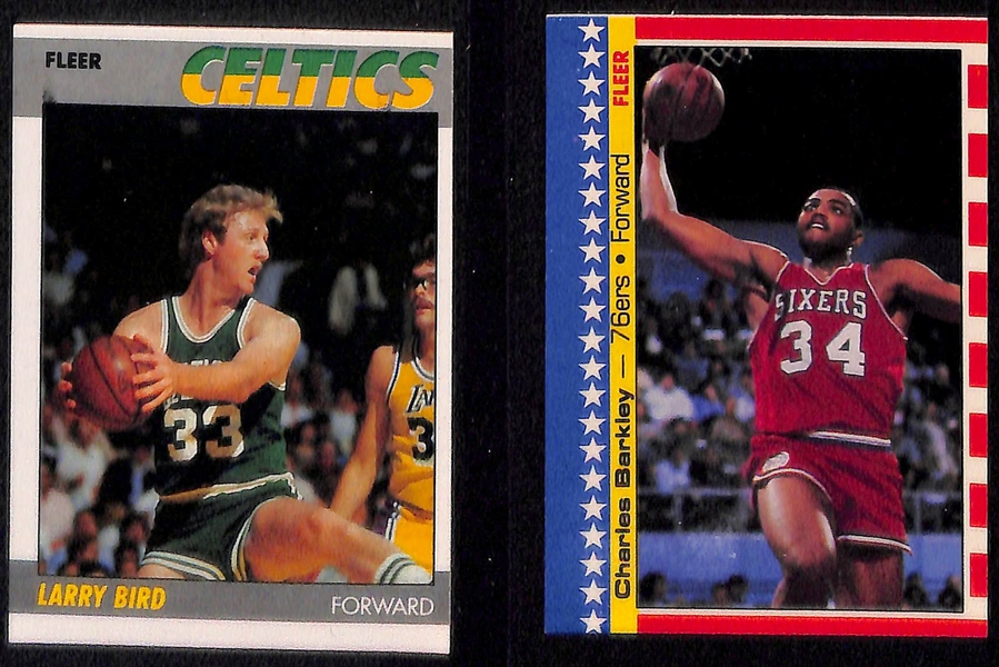  1987-88 Fleer Basketball Complete Set w. Sticker Set and Jordan's Second Year Card